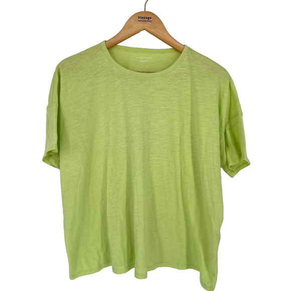 Eileen Fisher Tops - Eileen Fisher T-Shirt Womens S 100% Organic Cotton Sustainable Lagenlook Summer